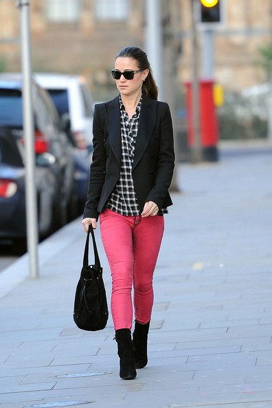 Pippa+Middleton+Pippa+Bright+Pink+Jeans+
